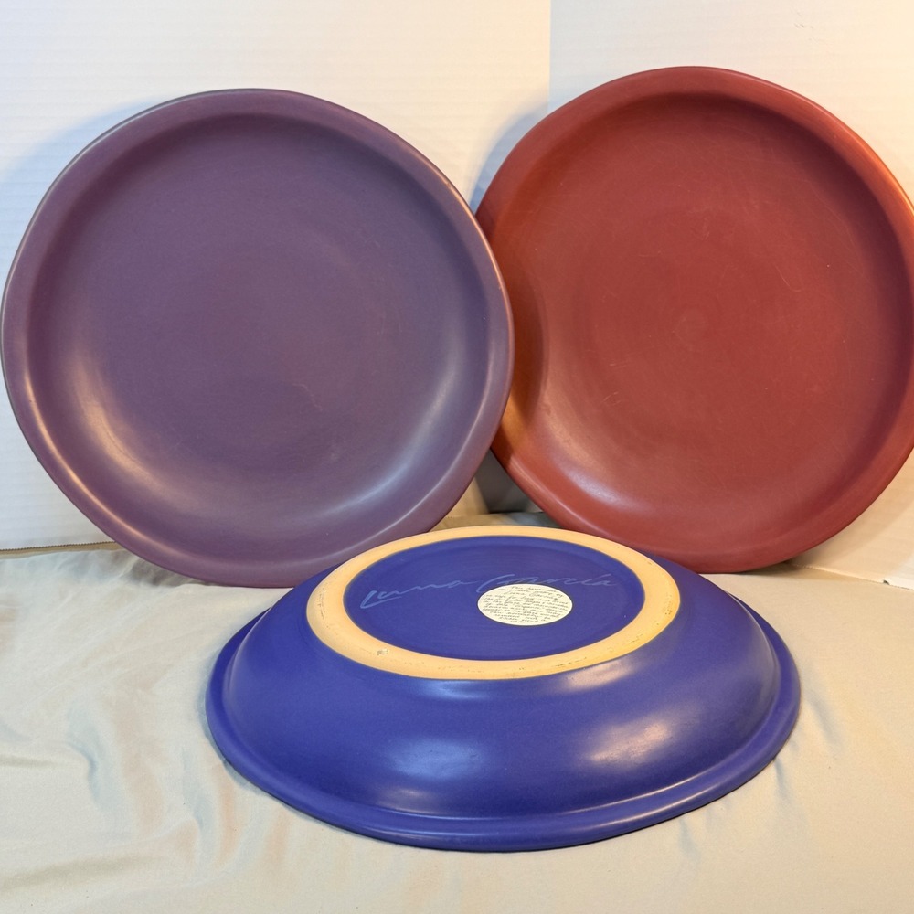 Luna Garcia Gigante Terra Cotta Plates Set of 3 Handmade Pottery